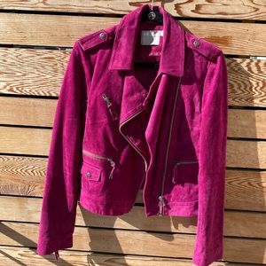 ASOS faux suede moto jacket